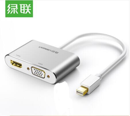 绿联Mini DP转HDMI/VGA线转换器/转接头二合一4K高清20421_http://www.jrxzj.com/img/images/C201905/1559109020861.jpg