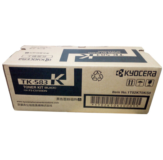 京瓷（KYOCERA）TK-583K 黑色墨粉  适用于京瓷FS-5150DN