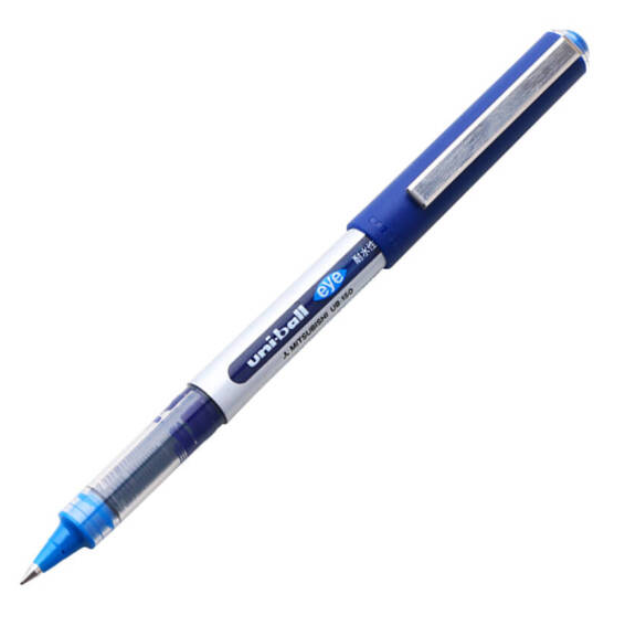 三菱（Uni）0.5mm直液式走珠笔/签字笔UB-150（蓝色）_http://www.jrxzj.com/img/images/C202011/1604546059119.png