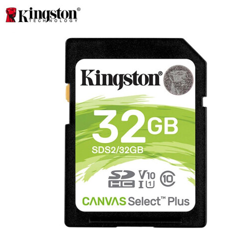 金士顿（Kingston）32GB 高速 SD 存储卡 内存卡 读速100MB/s U1 V10  支持4K 高品质拍摄