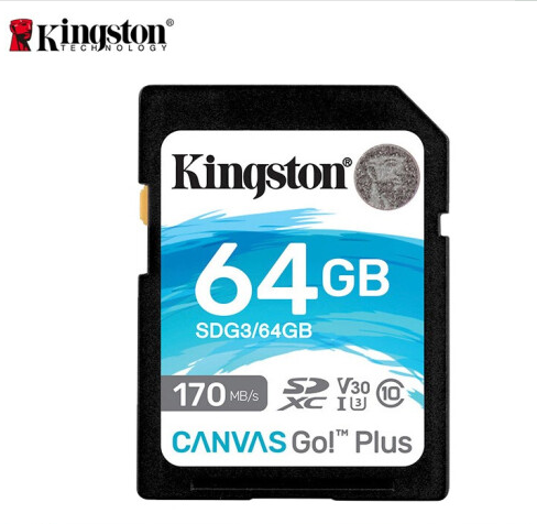 金士顿（Kingston）高速 SDG3/64GB U3 V30 内存卡 SD 存储卡 读速170MB/s 写速70MB/s 4K超高清视频_http://www.jrxzj.com/img/images/C202012/1607066555995.png