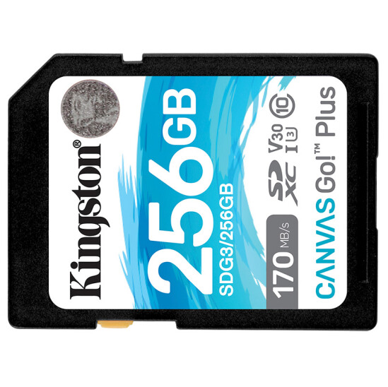 金士顿（Kingston）高速 SDG3/256GB U3 V30 内存卡 SD 存储卡 读速170MB/s 写速90MB/s 4K超高清视频_http://www.jrxzj.com/img/images/C202012/1607067414506.png