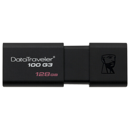 金士顿（Kingston）DT 100G3 128GB USB3.0 U盘/优盘 黑色