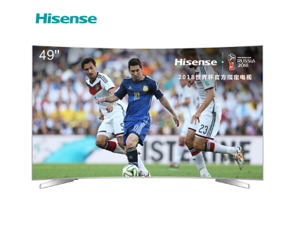 海信（Hisense）LED49EC780UC 49英寸 曲面4K智能平板电视 HDR动态显示(金属灰)