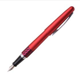 百乐（PILOT）88G钢笔M尖 男女学生办公钢笔礼盒装 红色波纹 FP-MR3