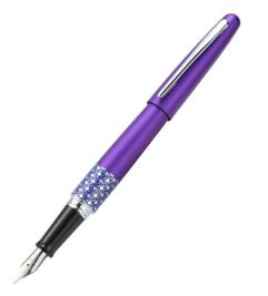 百乐（PILOT）88G钢笔M尖 男女学生办公钢笔礼盒装 紫色圆圈 FP-MR3