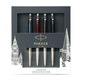派克（PARKER）Jotter乔特系列 凝胶水笔特别款4支装礼盒套装