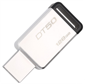 金士顿（Kingston）USB3.1 128GB 金属U盘/优盘DT50 