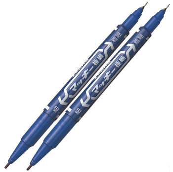 斑马牌（ZEBRA）小双头记号笔MO-120-MC（蓝色）_http://www.jrxzj.com/img/sp/images/C201810/1539072206826.png